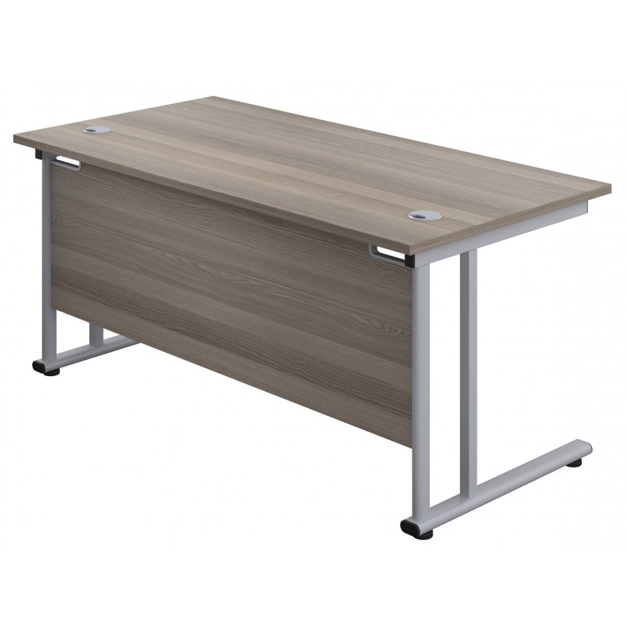 Olton Twin Cantilever  800mm Deep Straight Office Desk